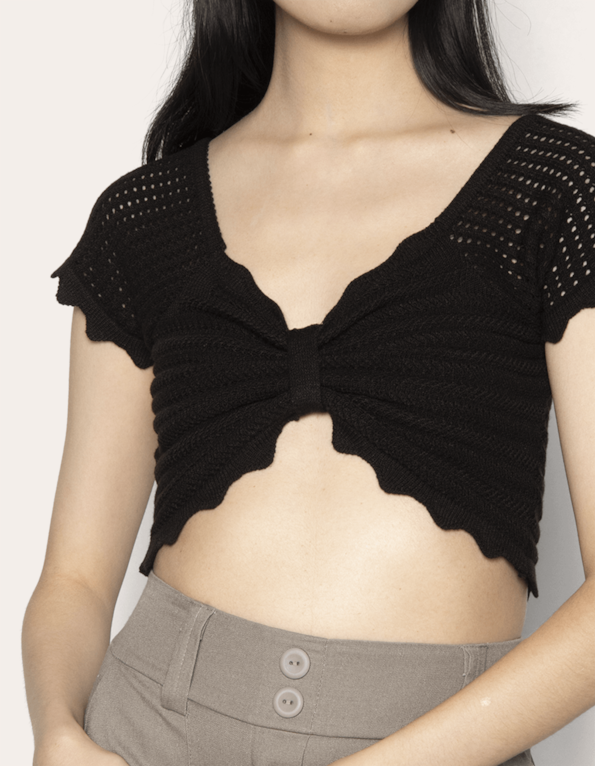 Top cropped tricot