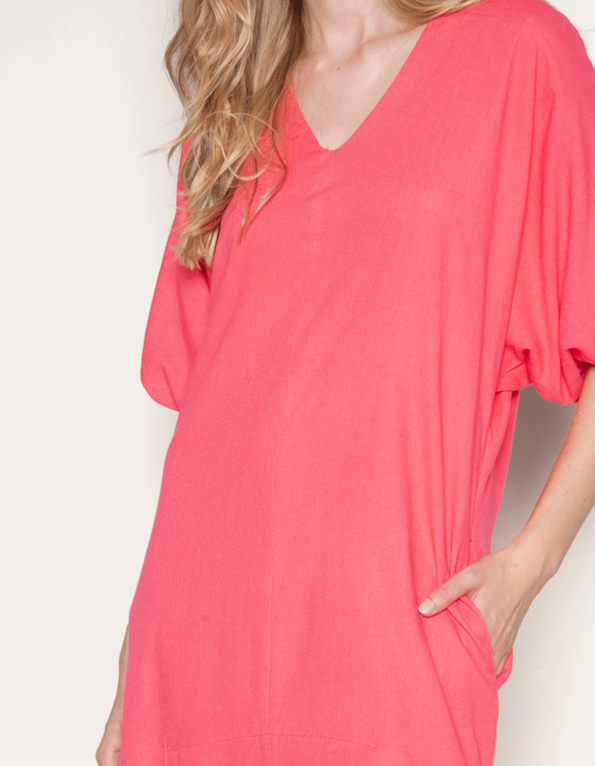 Vestido curto manga bufante