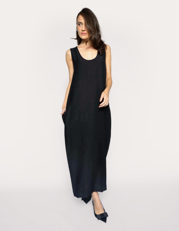 Vestido longo casual confort