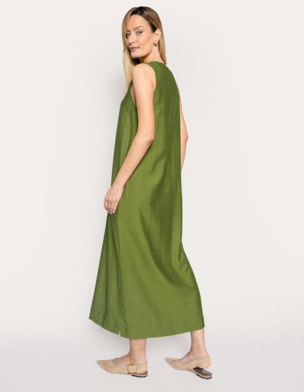 Vestido longo casual confort