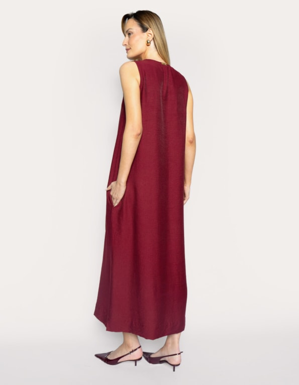 Vestido longo casual confort