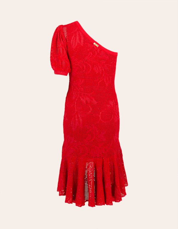 Vestido lurex ombro só