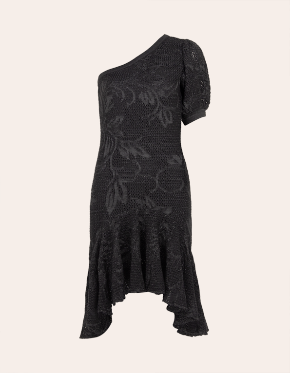 Vestido lurex ombro só