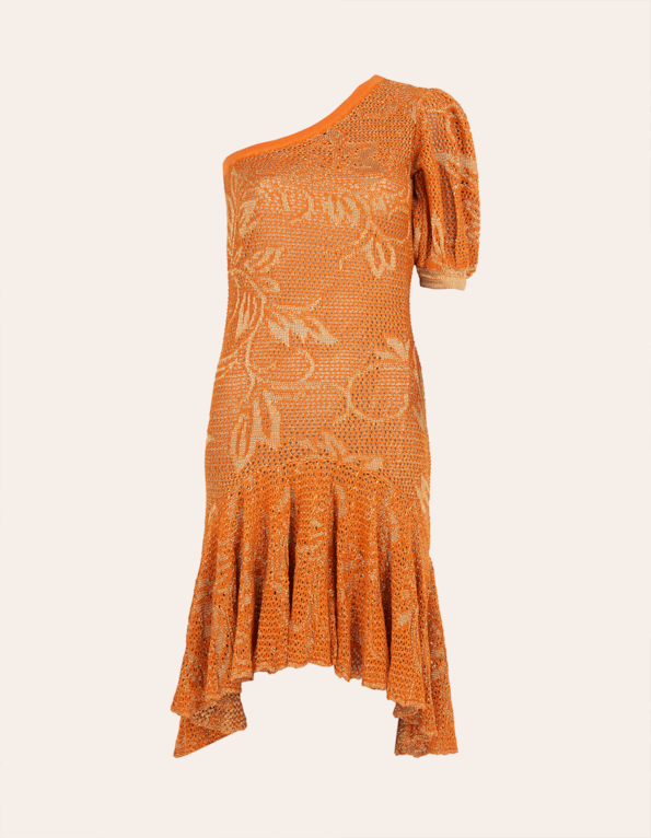 Vestido lurex ombro só
