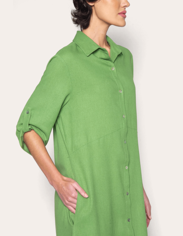 Vestido midi chemise Oliva