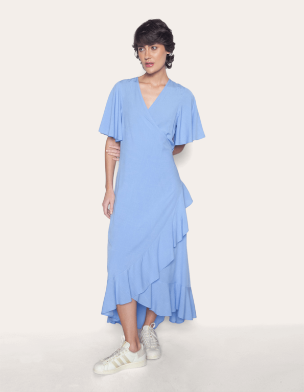 Vestido midi envelope