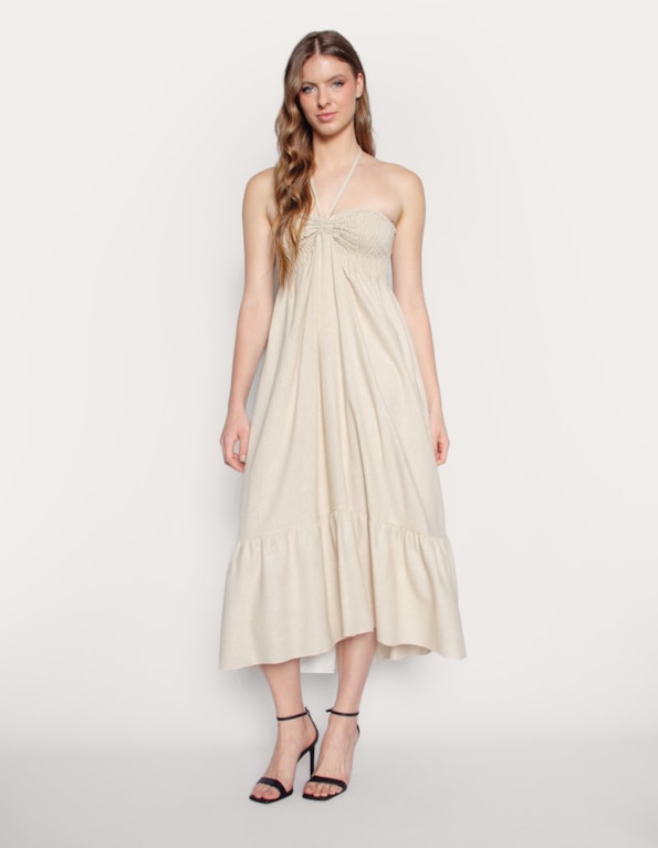 Vestido/saia linho blend