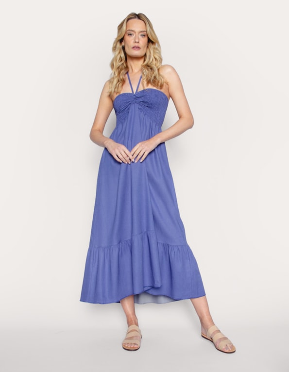 Vestido/saia linho blend