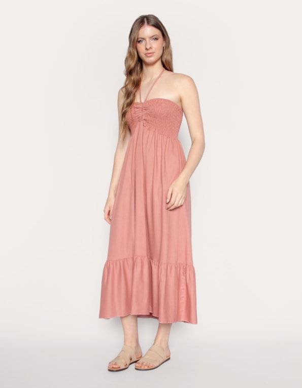 Vestido/saia linho blend