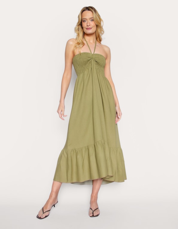 Vestido/saia linho blend