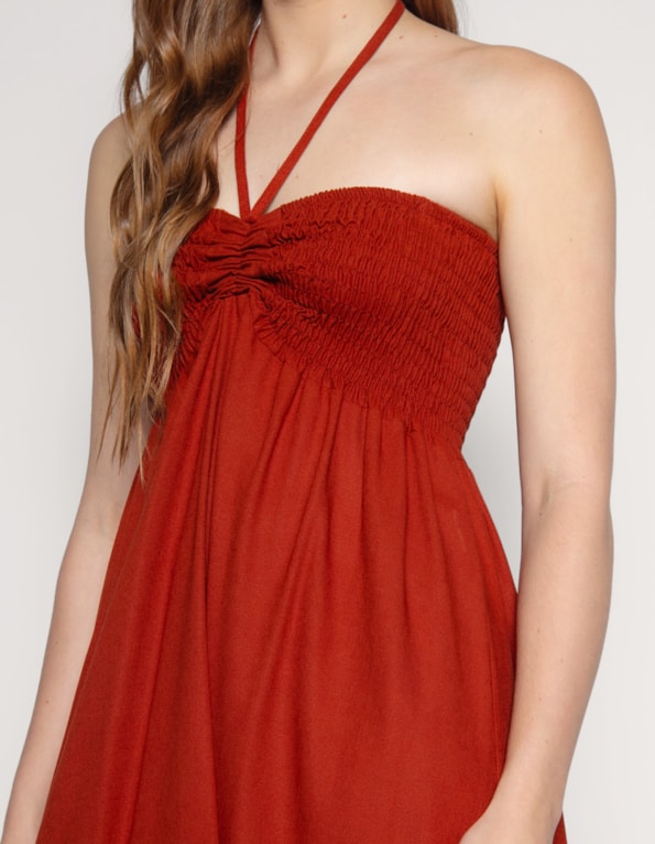 Vestido/saia linho blend