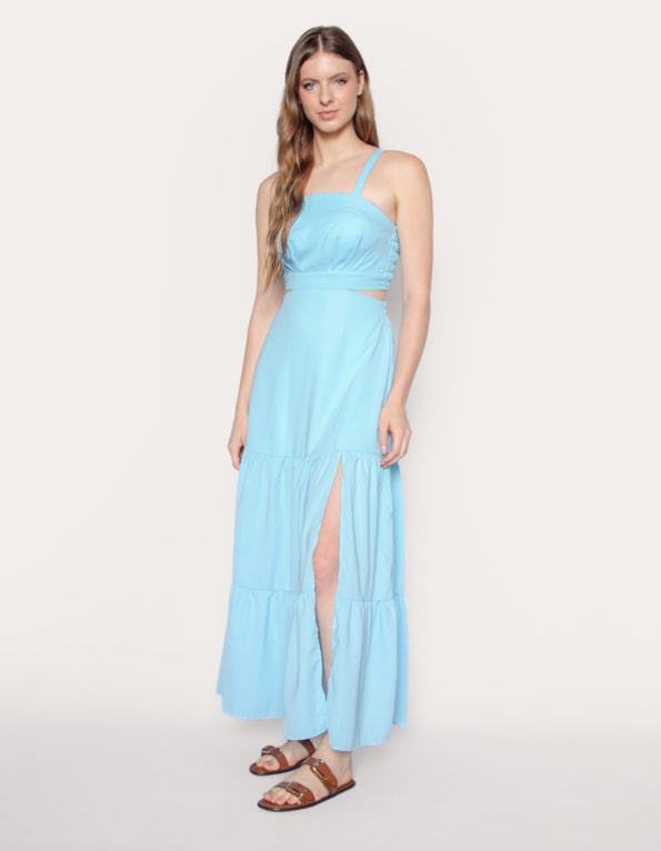 Vestido Valentina Azul Claro